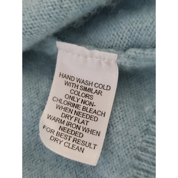 Privé Cashmere Women’s Sweater Set Size Small – Cardigan & Shell Light Blue - Picture 4 of 11